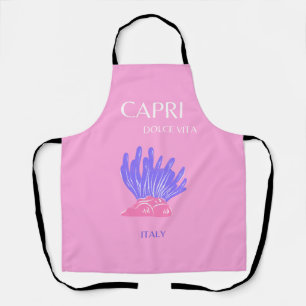 Capri, Italien, Preppy, Pink Schürze