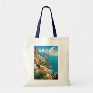 Capri Italien Reise Kunst Vintage Tragetasche