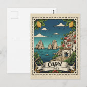Capri Italien Reise Postkarte (Vorne/Hinten)