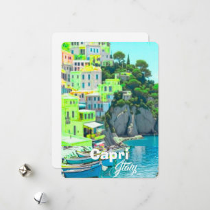 Capri Italien Reise Postkarte, Italien Reise Postk Feiertagskarte