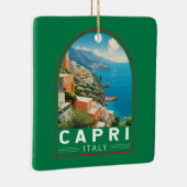 Capri Italien Reisen Kunst Vintag Keramikornament (Rechts)