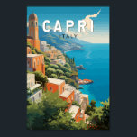 Capri Italien Reisen Kunst Vintag Poster<br><div class="desc">Capri Retrovektor Vektor Reise Design. Capri,  eine Insel im italienischen Golf von Neapel,  ist für ihre wilde Landschaft berühmt.</div>
