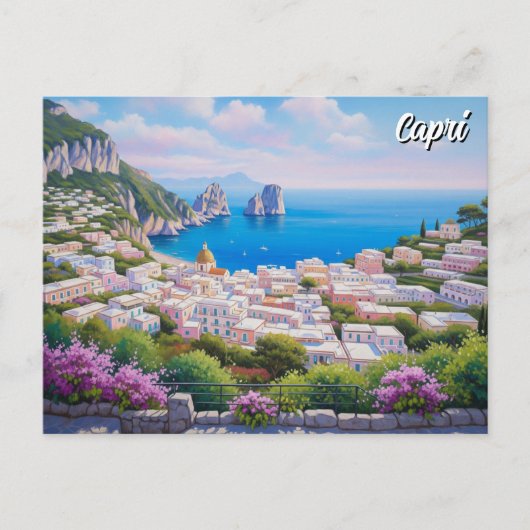 Capri Italien Reisen Postkarte (Vorderseite)