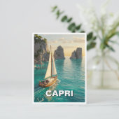 Capri Italien Reisen Postkarte (Stehend Vorderseite)