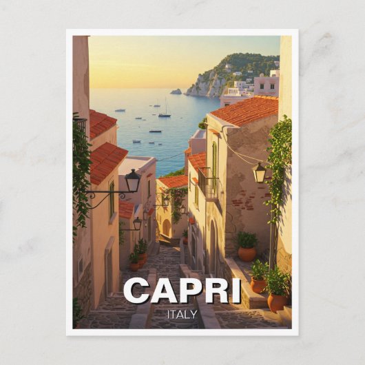 Capri Italien Reisen Postkarte (Vorderseite)