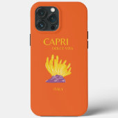 Capri, Italien, Reisen, Preppy, Orange Case-Mate iPhone Hülle (Rückseite)