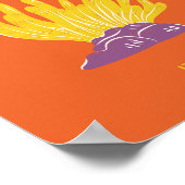 Capri, Italien, Reisen, Preppy, Orange Poster (Ecke)