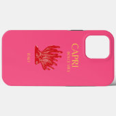 Capri, Italien, Rosa Case-Mate iPhone Hülle (Rückseite (Horizontal))