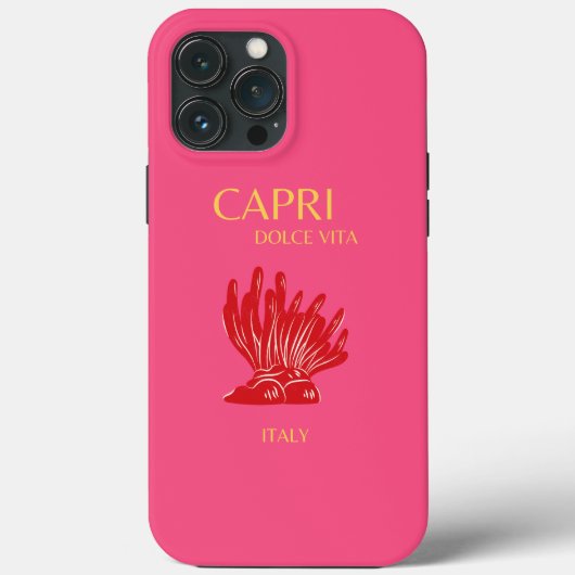 Capri, Italien, Rosa Case-Mate iPhone Hülle (Rückseite)
