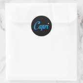 CAPRI Italien Runder Aufkleber (Tasche)