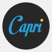 CAPRI Italien Runder Aufkleber (Vorderseite)