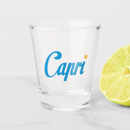 CAPRI Italien Schnapsglas (Vorderseite)
