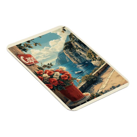 Capri, Italien Vintag Magnet (Rechte Seite)