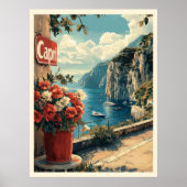 Capri, Italien Vintag Poster (Vorne)