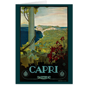 Capri, Italien, Vintage Reiseposter Art Italia