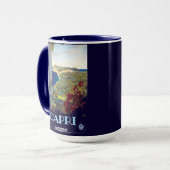 Capri, Italien Vintage Tourismus Tasse (Vorderseite Links)