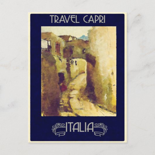 Capri, Italien Vintage Travel Postcard Postkarte (Vorderseite)
