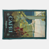 Capri, Italien, Vintage Travel Poster Art Italia Geschirrtuch (Horizontal)