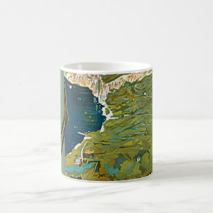 Capri, Italien, Vintage Travel Poster Art Italia Kaffeetasse