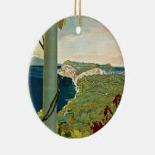 Capri, Italien, Vintage Travel Poster Art Italia Keramik Ornament (Rechts)