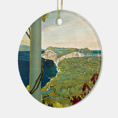 Capri, Italien, Vintage Travel Poster Art Italia Keramik Ornament (Links)