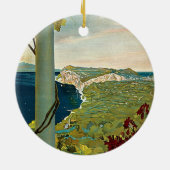 Capri, Italien, Vintage Travel Poster Art Italia Keramik Ornament (Hinten)