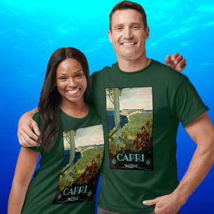 Capri, Italien, Vintage Travel Poster Art Italia T-Shirt