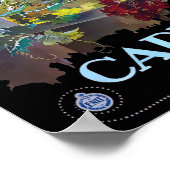 Capri, Italien Vintage Travel Tourism Poster (Ecke)