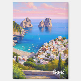 Capri Italy Paiinting Magnet