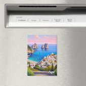 Capri Italy Paiinting Magnet (In Situ (Geschirrspüler))