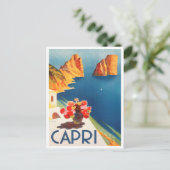 Capri, italy Vintage Travel Postcard Postkarte (Stehend Vorderseite)