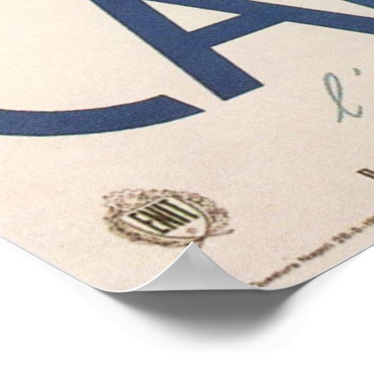 Capri, italy Vintage Travel Poster (Ecke)