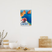 Capri Italy Vintage Travel Poster (Küche)