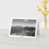 Capri Jachthafen-Schwarzes u. Weiß Karte (Gelbe Blume)