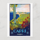 Capri, Küste, Meer, Italien, italienische Riviera Postkarte (Vorderseite)