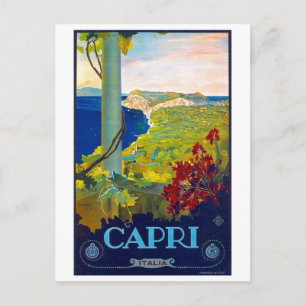 Capri, Küste, Meer, Italien, italienische Riviera Postkarte