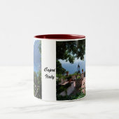 Capri Landschaft Zweifarbige Tasse (Mittel)