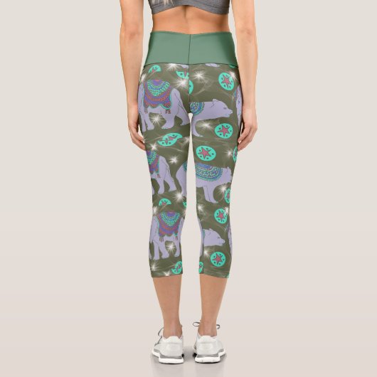 Capri-Leggings im Zirkusdesign Capri Leggings (Rückseite)
