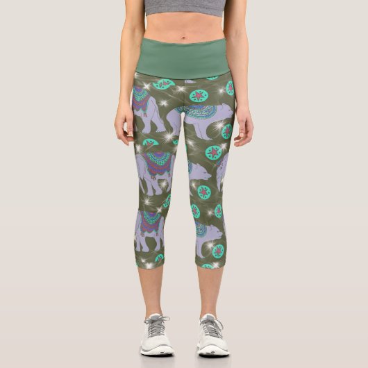 Capri-Leggings im Zirkusdesign Capri Leggings (Vorderseite)