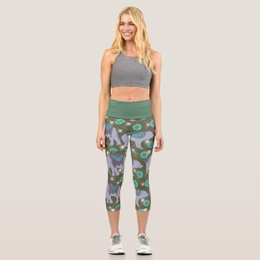 Capri-Leggings im Zirkusdesign Capri Leggings (Vorderseite)