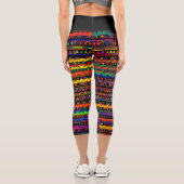 Capri-Leggings mit Bohemischem Design Capri Leggings (Rückseite)