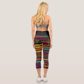 Capri-Leggings mit Bohemischem Design Capri Leggings (Rückseite)