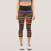 Capri-Leggings mit Bohemischem Design Capri Leggings (Vorderseite)