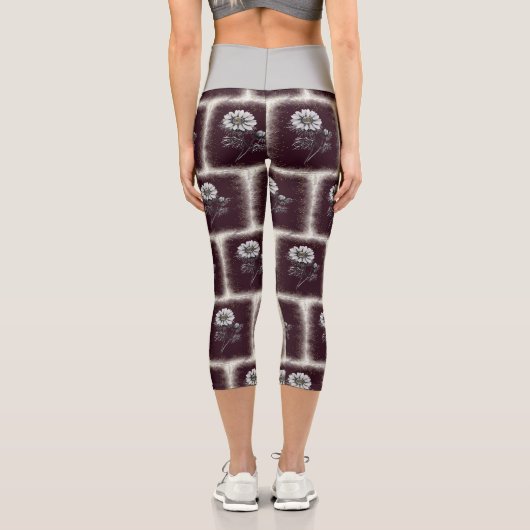 Capri Leggings mit Daisies (Rückseite)