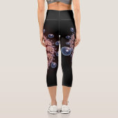 Capri Leggings mit Muscheln und Blasen (Rückseite)