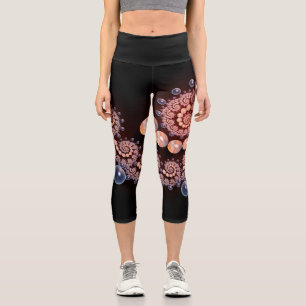 Capri Leggings mit Muscheln und Blasen