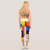 CAPRI LEGGINGS - Mondrian Abstrakt - Primärfarben (Rückseite)