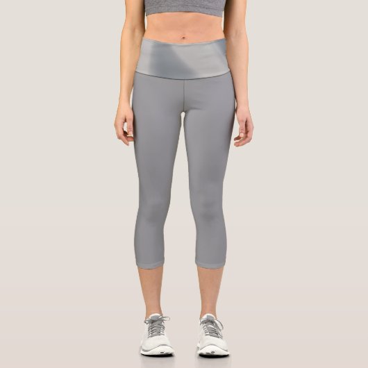 Capri Leggings Plus Stil Grau (Vorderseite)