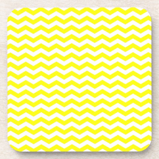 Capri Lemon Wave Zickzack Getränkeuntersetzer (Vorderseite)