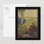 Capri Napoli Postkarte (Vorne/Hinten)